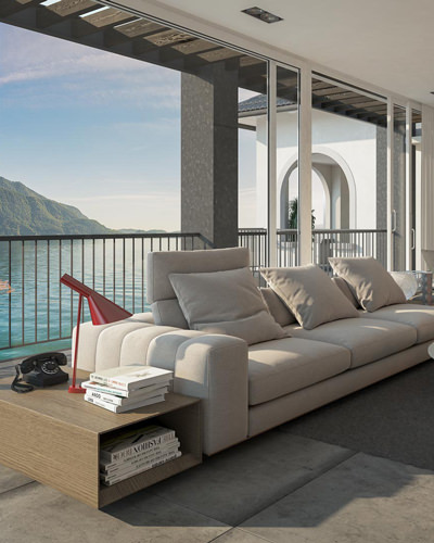 Rendering di splendide ville sul lago maggiore by Rendermotion Rendering ville sul lago